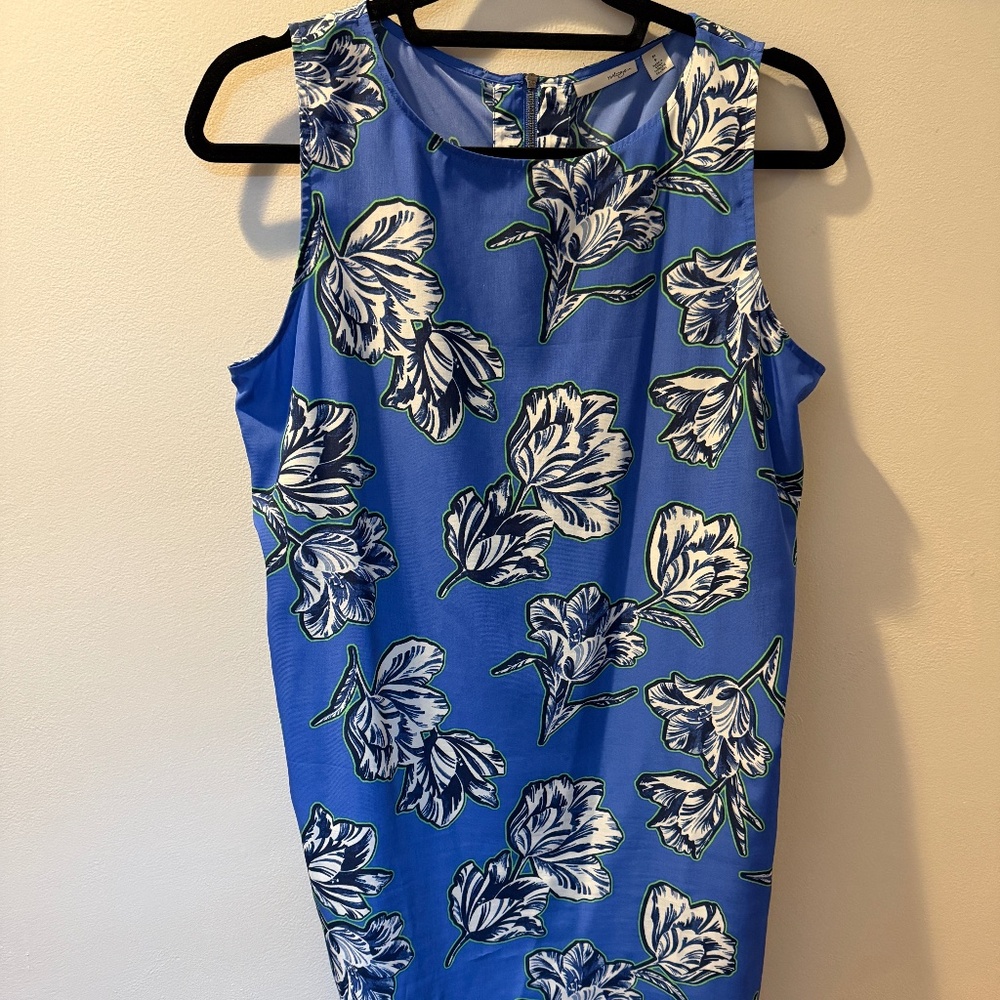 Blue floral dress